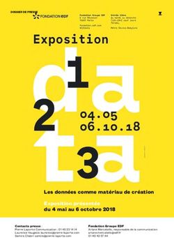Les données comme matériau de création Exposition présentée du 4 mai au 6 octobre 2018 - Fondation EDF