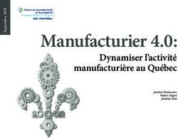 Manufacturier 4.0 : Dynamiser l'activit&eacute; manufacturi&egrave;re au Qu&eacute;bec - Jonathan Deslauriers Robert Gagn&eacute; Jonathan Par&eacute;