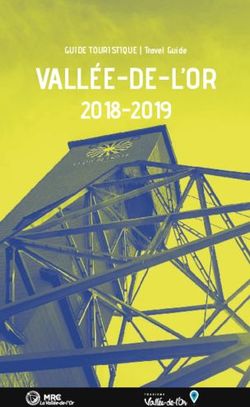 VALLÉE-DE-L'OR VALLÉE-DE-L'OR - 2018-2019 2018-2019 GUIDE TOURISTIQUE | Travel Guide - Val-d'Or Tourism