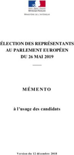 ÉLECTION DES REPRÉSENTANTS AU PARLEMENT EUROPÉEN - DU 26 MAI 2019 à l'usage des candidats - Préfecture de la Nièvre