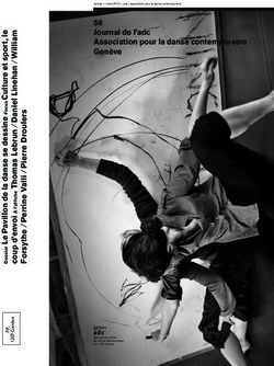 56 Journal de l'adc Association pour la danse contemporaine Genève