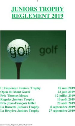 JUNIORS TROPHY REGLEMENT 2019 - AFGOLF