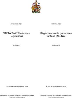 NAFTA Tariff Preference - Laws.justice.gc.ca