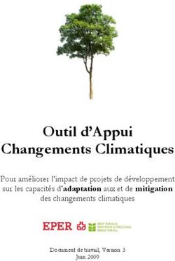 Outil d'Appui Changements Climatiques - Pour améliorer l'impact de projets de développement sur les capacités d'adaptation aux et de mitigation ...