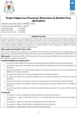 Numéro du projet: 00121735/00117627 Partenaire de réalisation1: PNUD - UNDP