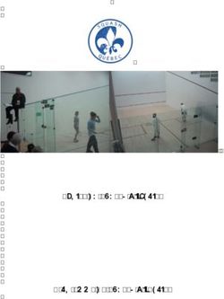 Règles du Squash à l'école Programme de Squash à l'École