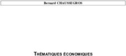 THÉMATIQUES ÉCONOMIQUES - Bernard CHAUSSEGROS - Smart Consulting