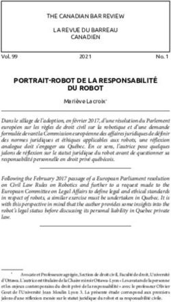 PORTRAIT-ROBOT DE LA RESPONSABILIT&Eacute; DU ROBOT
