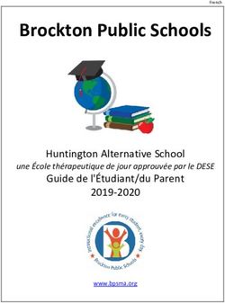 Brockton Public Schools - Huntington Alternative School Guide de l'Étudiant/du Parent 2019-2020