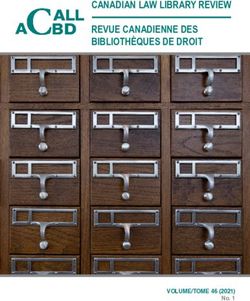 CANADIAN LAW LIBRARY REVIEW REVUE CANADIENNE DES BIBLIOTH&Egrave;QUES DE DROIT - VOLUME/TOME 46 (2021)