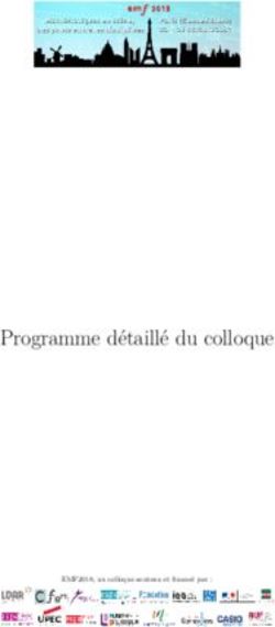 Programme détaillé du colloque - Colloque EMF 2018