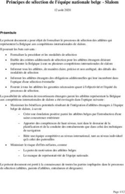 Principes de sélection de l'équipe nationale belge - Slalom