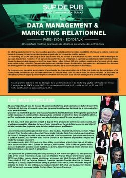 DATA MANAGEMENT & MARKETING RELATIONNEL - Sup de Pub