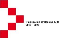Planification stratégique KFH 2017 2020 - swissuniversities