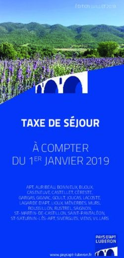 &Agrave; COMPTER TAXE DE S&Eacute;JOUR - Communaut&eacute; ...