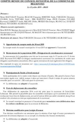 COMPTE RENDU DU CONSEIL MUNICIPAL DE LA COMMUNE DE BELSENTES
