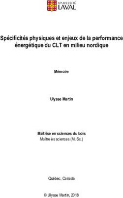 Spécificités physiques et enjeux de la performance énergétique du CLT en milieu nordique - Maître ès sciences (M. Sc.) Québec, Canada Ulysse ...