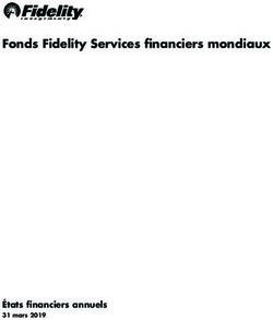 Fonds Fidelity Services fnanciers mondiaux - États fnanciers annuels 31 mars 2019 - Fidelity Investments Canada