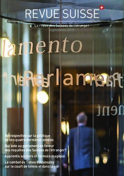 REVUE SUISSE - Schweizer Revue