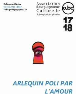 ARLEQUIN POLI PAR L'AMOUR - Collège au théâtre Saison 2017 | 2018 Fiche pédagogique n 10