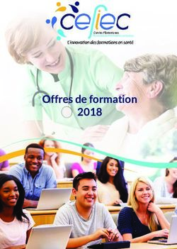 Offres de formation 2018 - Cefiec