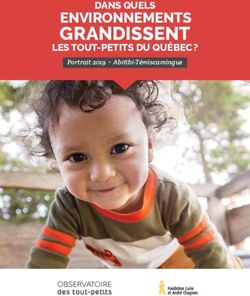 GRANDISSENT ENVIRONNEMENTS - DANS QUELS - Observatoire des tout-petits