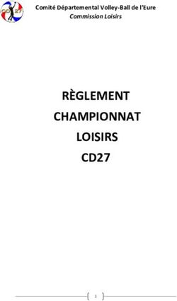 R&Egrave;GLEMENT CHAMPIONNAT LOISIRS CD27 - Comit&eacute; D&eacute;partemental Volley-Ball de l'Eure Commission Loisirs - EVVSM
