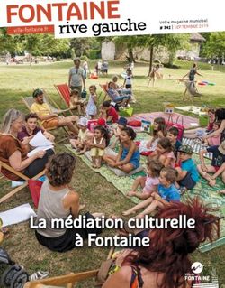 Rive gauche - La m&eacute;diation culturelle &agrave; Fontaine - # 342 ı SEPTEMBRE 2019 - Ville de Fontaine