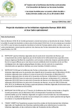 Projet de r&eacute;solution sur les Initiatives r&eacute;gionales Ramsar 2019-2021 et leur Cadre op&eacute;rationnel