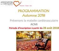 PROGRAMMATION Automne 2018 - ACMI Prévenons la maladie cardiovasculaire - Association des Cardiaques de ...
