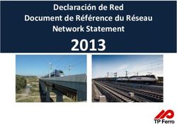2013 Declaraci&oacute;n de Red Document de R&eacute;f&eacute;rence du R&eacute;seau Network Statement