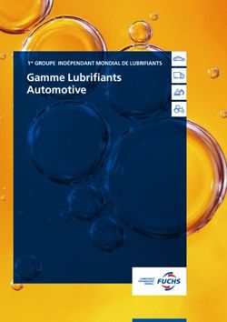 Gamme Lubrifiants Automotive - 1er GROUPE INDÉPENDANT MONDIAL DE LUBRIFIANTS - FUCHS