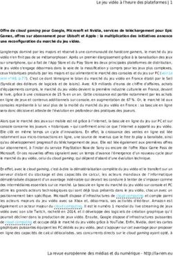 Le jeu vidéo à l'heure des plateformes | 1 - La revue européenne