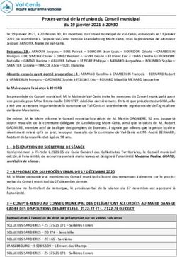 Proc&egrave;s-verbal de la r&eacute;union du Conseil municipal du 19 janvier 2021 &agrave; 20h30