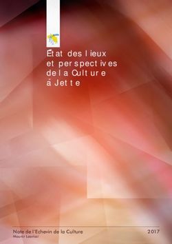 Etat des lieux et perspectives de la Culture a Jette - Note de l'Echevin de la Culture - Mounir Laarissi