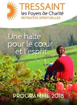 PROGRAMME 2018 - Foyer de Charit&eacute; de Tressaint
