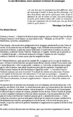 Le néo-libéralisme, entre menteurs et diseurs de mensonges