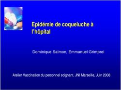 Epidémie de coqueluche à l'hôpital - Atelier Vaccination du personnel soignant, JNI Marseille, Juin 2008