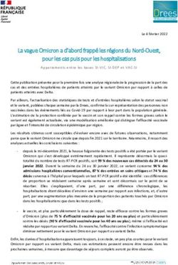La vague Omicron a d'abord frappé les régions du Nord-Ouest, pour les cas puis pour les hospitalisations - Drees