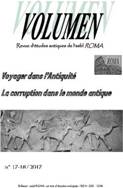 Voyager dans l'Antiquité La corruption dans le monde antique - Revue d'études antiques de l'asbl ROMA