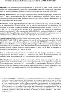 Strat&eacute;gie salariale et de dotation en personnel de la CCAMLR 2019-2022