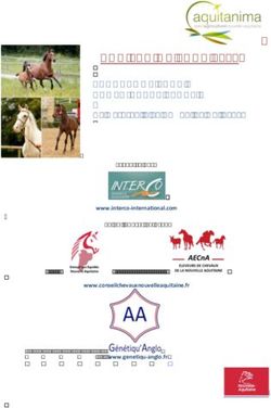 AQUITANIMA TOUR 2018 PROGRAMME TOUR ANGLO-ARABE SPORT - Du Mercredi 9 au Samedi 12 Mai 2018