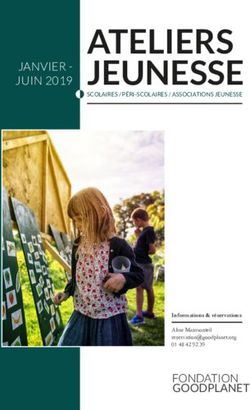 ATELIERS JEUNESSE JANVIER - JUIN 2019 - Fondation GoodPlanet