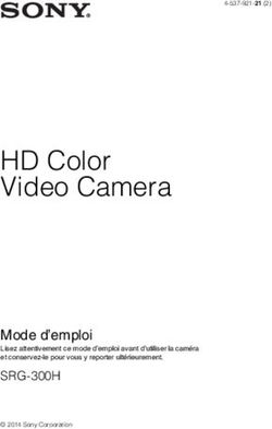 HD Color Video Camera - Mode d'emploi SRG-300H - pro.sony
