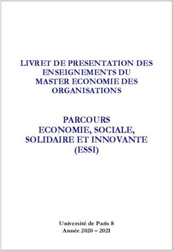 PARCOURS ECONOMIE, SOCIALE, SOLIDAIRE ET INNOVANTE (ESSI) - LIVRET DE PRESENTATION DES ENSEIGNEMENTS DU MASTER ECONOMIE DES ORGANISATIONS