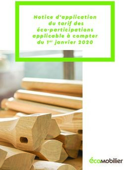 Notice d'application du tarif des éco-participations applicable à compter du 1 er janvier 2020
