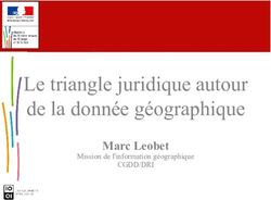 Le triangle juridique autour de la donnée géographique - Marc Leobet CGDD/DRI Mission de l'information géographique