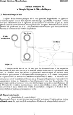 Travaux pratiques de " Biologie Digitale & Microfluidique " - I.B.M.C.