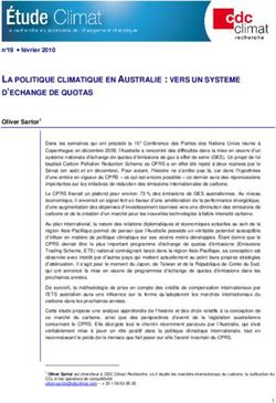 LA POLITIQUE CLIMATIQUE EN AUSTRALIE : VERS UN SYSTEME D'ECHANGE DE QUOTAS - Groupe Caisse des ...