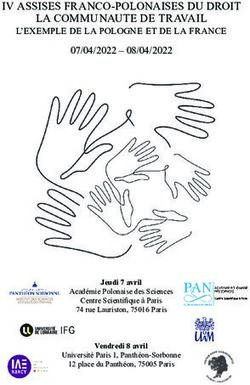 IV ASSISES FRANCO-POLONAISES DU DROIT LA COMMUNAUTE DE TRAVAIL